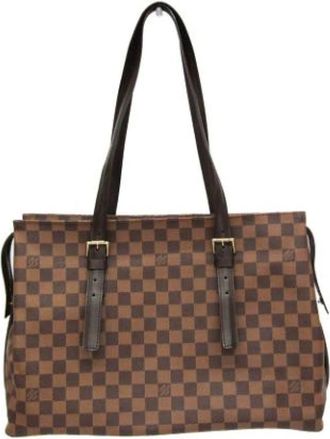 Louis Vuitton Pre-owned Vintage Canvas Tote Bag - Dames - Vintage Shopper - Bruin - ONE Size - Vintage
