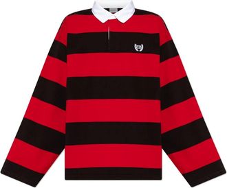 Balenciaga Shirt met Streepmotief - Heren - Polos - Rood - S - Katoen - Tops