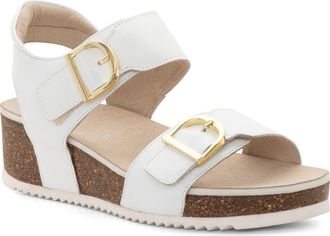 Ara Nova Slingback Platform Wedge Sandal in White at Nordstrom, Size 9.5-10Us