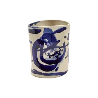 Serax Vase Sophia - Blue - Enamelled sandstone - Designer Marie Michielssen