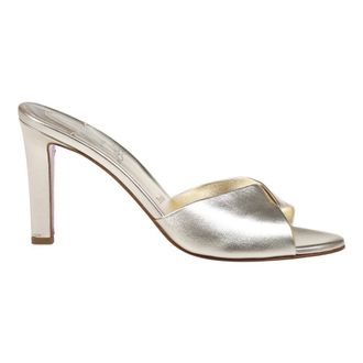 Christian Louboutin Fanny 85 Slide - female - Christian Louboutin - Heeled Mules - Gray - 6 UK - Shoes