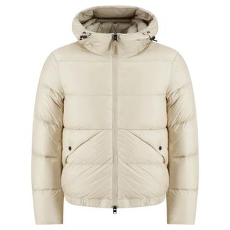 Woolrich Pertex Pufferjack met capuchon - Heren - Jassen - Wit - Maat: L Polyamide