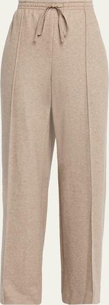 Vince Mid-Rise Wool-Blend Drawstring Pants