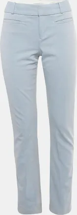 Calvin Klein Blue Crepe Formal Trousers