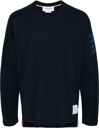 Thom Browne 4-Bar T-shirt - men - Cotton - 4 - Blue