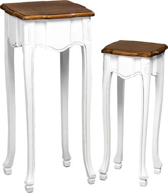 Premier Housewares Set Of Two Serena Accent Tables