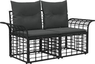 vidaXL Loveseat De Exterior 2 Uds. 2-n&uacute;mero De Plazas Vidaxl