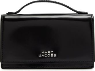 Marc Jacobs The Glam Mirror Mini Glossed Leather Cross-body bag - Black - One Size