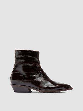 Officine Creative Noelie DD 109 Leather Ankle Boots in Brown at Nordstrom, Size 39.5
