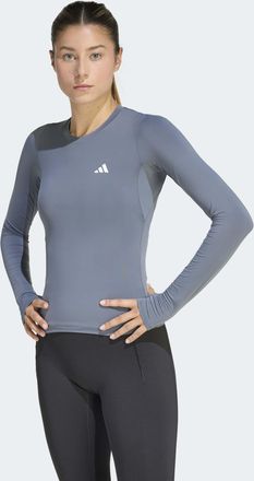 adidas Funktionsshirt ADIDAS PERFORMANCE PWR ESS C LS, Damen, Gr. XXL, onix, Obermaterial: 88% Polyamid, 12% Elasthan, Shirts Funktionsshirt