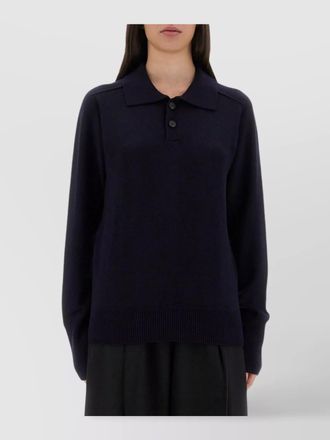 STUDIO NICHOLSON merino wool polo collar jumper