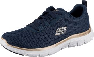 Skechers Flex Appeal 4.0 Brilliant View Womens Trainers, Navy blue, 6 UK