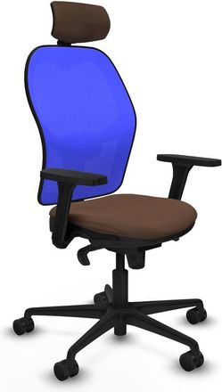 Piqueras y Crespo Sedia Da Ufficio Piqueras Y Crespo 3d036n2 Azzurro Marrone Scuro