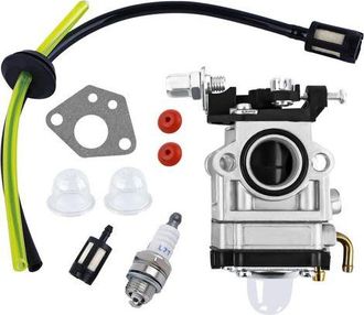 OEM Carburador Para Desbrozadoras De 52 Cc, 49 Cc Y 43 Cc. Kit De Carburador Con Junta, Manguera, Buj&iacute;a Y Filtro De Combustible. Carburador Para Desbrozad