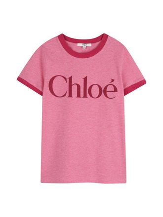 Chlo&eacute; Cotton Jersey Dress - Pink