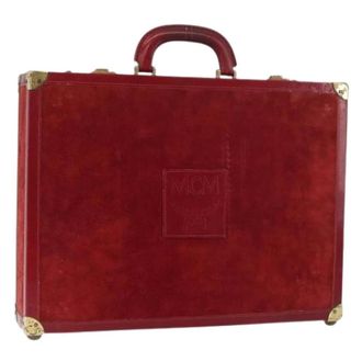 MCM Pre-owned Handbags, female, Red, Size: ONE SIZE Pre-owned Trunk Handbag
