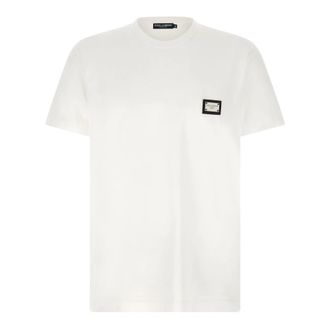 Dolce & Gabbana Cotton Jersey T-shirt - male - Dolce & Gabbana - T-Shirts - White - 2XL - Tops
