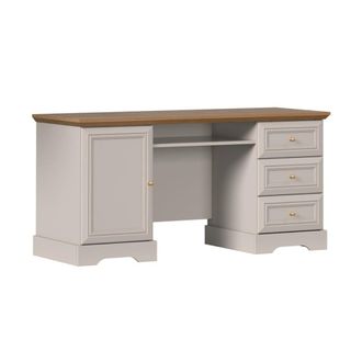 Petits Meubles Escritorio 1 puerta 3 cajones paneles laminados cachemira y madera
