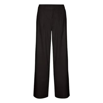 Gestuz Wide Trousers, female, Black, XL, Linen High Waist Trousers