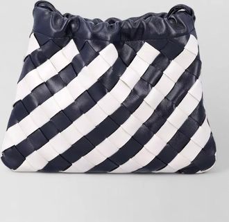 Bottega Veneta intrecciato leather clutch crossbody shoulder bag