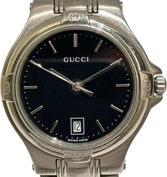 Gucci Pre-owned 9040M Polshorloge - Heren - Vintage Horloges - Zwart - ONE Size - Vintage