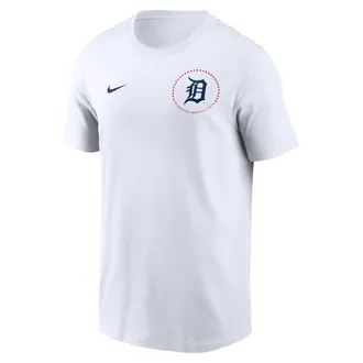 Nike Detroit Tigers USA 250 Nike Mens MLB T-Shirt in White | N19910AA8J-3B4