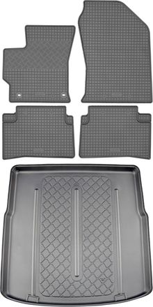 OEM Juego De Alfombrillas De Goma Para Coche Y Maletero Para Toyota Corolla Xii E210 Touring Sports E Hybrid Kombi (5 Puertas) Desde Marzo De 2019