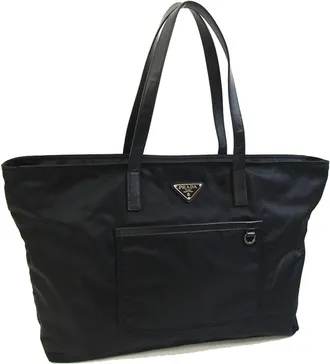 Prada Black Nylon Tote Bag (Pre-Owned)