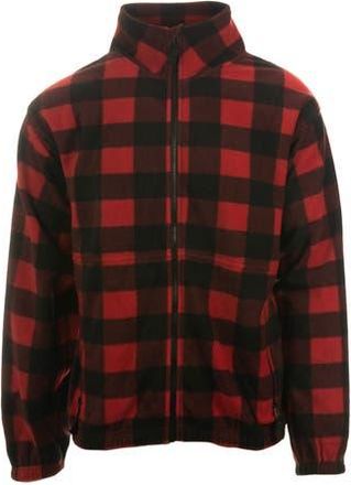 Burnside Polar Fleece Full Zip Jacket in Red/Black at Nordstrom Rack, Size Xx-Large