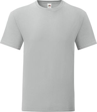 Fruit Of The Loom Fruit of the Loom Iconisch T-shirt voor heren (set van 5) (Zinkgrijs)