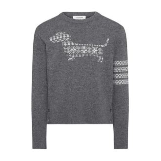 Thom Browne Uomo, Maglie, Grigio, M, new