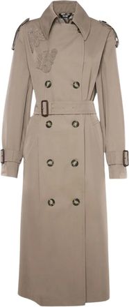 Bazar Deluxe Trench doppiopetto con cappuccio - Marrone