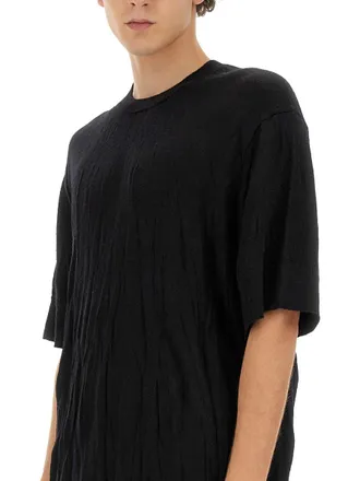 Helmut Lang Crushed Shirt Sweater - Black