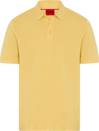 HUGO BOSS Poloshirt HUGO Donos, Herren, Gr. XXL, medium gelb720, Piqu&eacute;, Obermaterial: 100% Baumwolle, unifarben, regular fit normal, Rundhals, B&uuml;ndchen, Shirts 