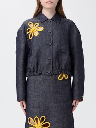 Fendi Giacca d jeans Flower