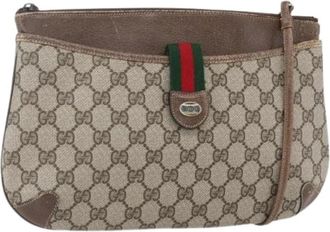 Gucci Pre-owned Cross Body Bags, female, Beige, Size: ONE SIZE Pre-owned Plastic Cross Body Bag