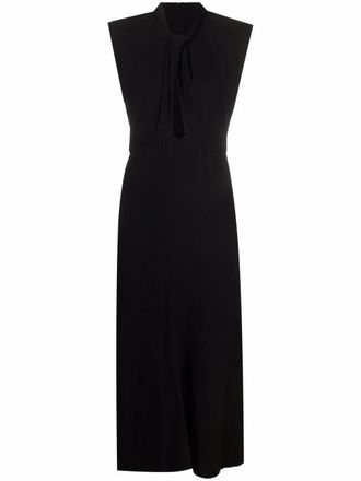 Isabel Marant Abito Rabea lungo con dettaglio cut-out - Nero