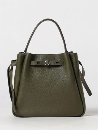 Tory Burch Mini borsa a mano Romy in pelle martellata con forma svasata