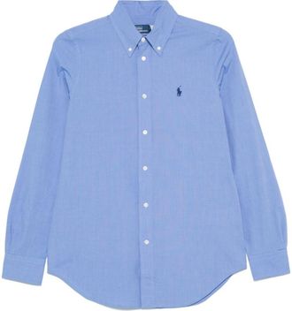 Polo Ralph Lauren Blue Polo Pony-embroidered shirt
