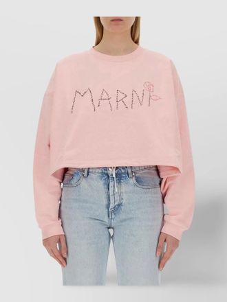 Marni regular-fit logo-print sweatshirt