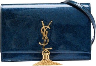 Saint Laurent Pre-owned Saint Laurent Glitter Patent Monogram Kate Tassel Wallet on Chain Ladies CHHD4XQCPHCUQDJX