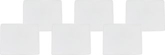 Beliani Beliani - Conjunto De 6 Cojines Para Sillas De Jard&iacute;n Funda Extra&iacute;ble Cordones Blanco Tolve
