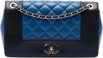 Chanel Borsa a tracolla Double Flap Pre-owned - - Pre-owned - Donna - Blu - ONE SIZE