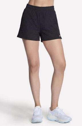 Skechers GO WALK Cozy Fit Textured Shorts in Bold Black at Nordstrom Rack, Size X-Small