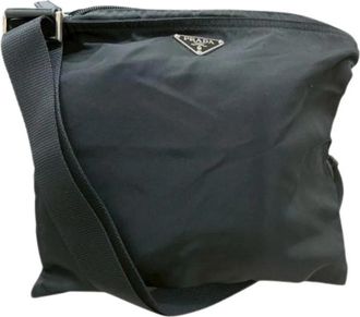 Prada Pre-owned Nylon Cross Body Bag - Dames - Vintage Schoudertas - Zwart - ONE Size - Nylon - Vintage