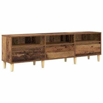 Berkfield Home TV Cabinet with Drawer Old wood Engineered wood