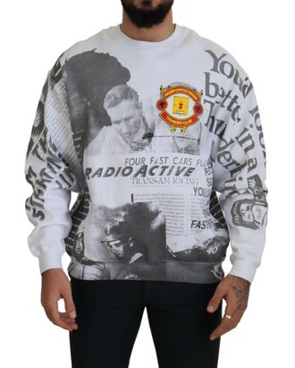 Msgm Cotton Crewneck Pullover Sweatshirt Mens Sweater