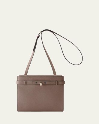 Valextra B-Tracollina Leather Shoulder Bag