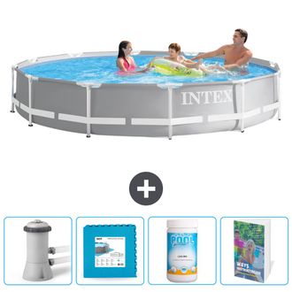 Intex Piscina Prism Frame Redonda - 366x76 Cm - 7-piezas Scb114