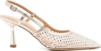 Chantal Pumps verfraaid met kristallen - Beige